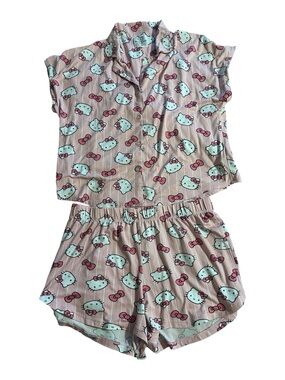 Sanrio Hello Kitty 2-piece pajama short set.